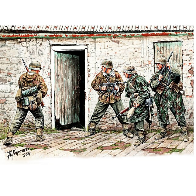 figurines 2ã¨me guerre mondiale : panzergrenadier allemandsâ : front ouest 1944-1945