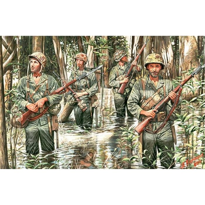 figurines 2ã¨me guerre mondiale : us marines ã  guadalcanal 1942