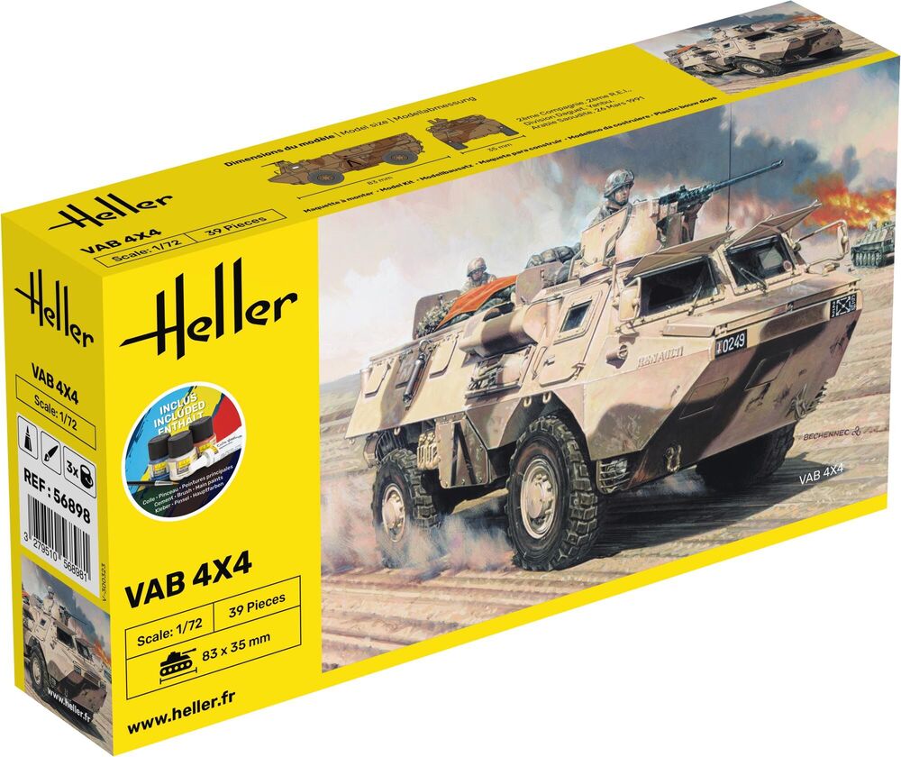 Maquette véhicule militaire : Starter kit : VAB 4x4