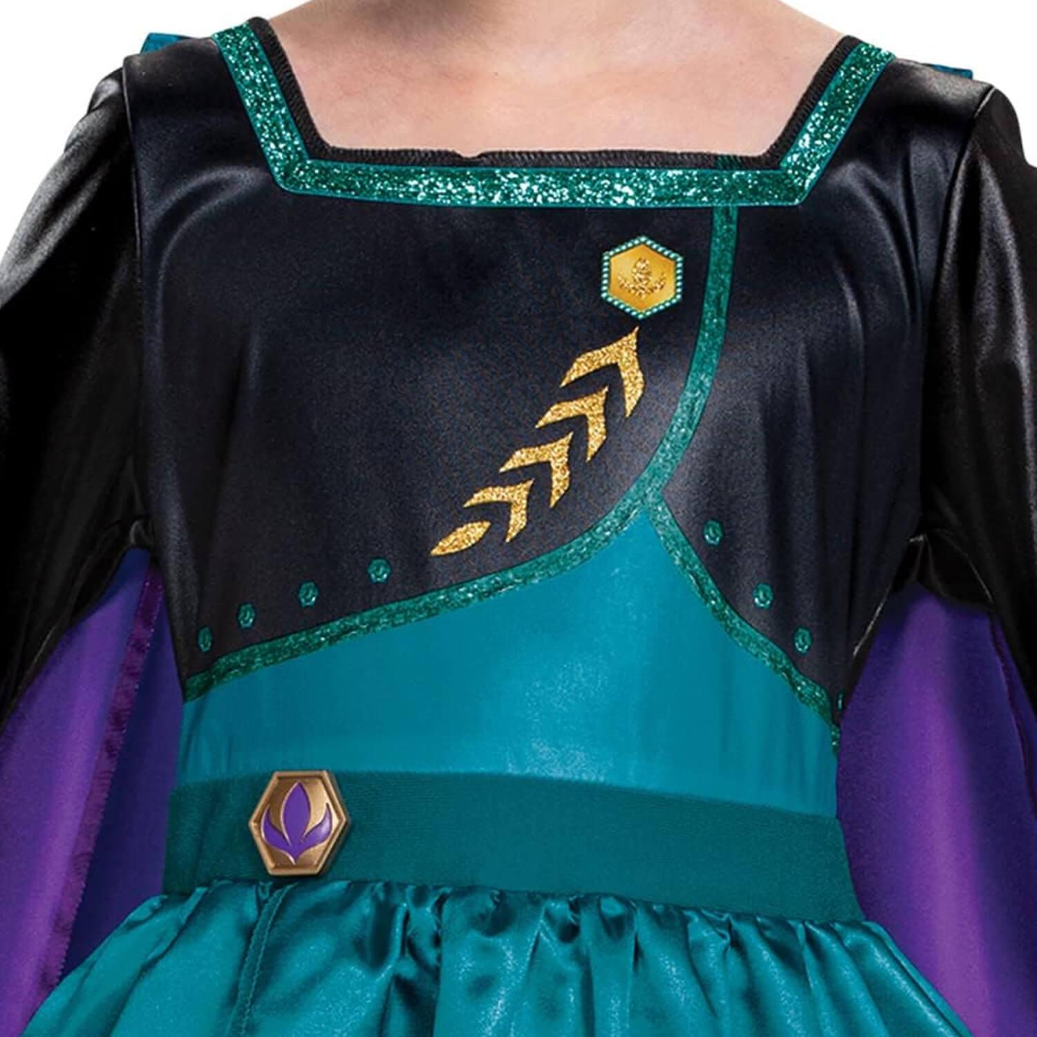 DISNEY robe + cape déguisement Anna LA REINE DES NEIGES 3-4 ou 5-6 ans