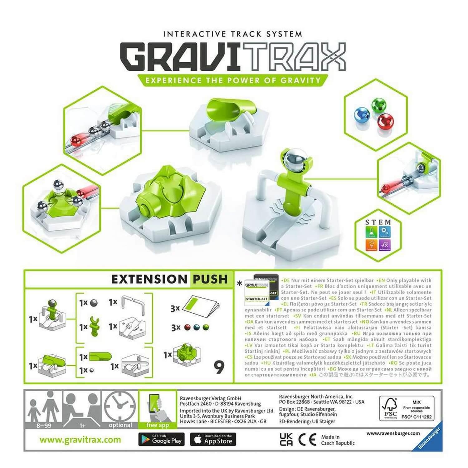 GraviTrax Bloc d'action Scoop - Ravensburger - Circuit de billes créatif  STEM blanc - Ravensburger
