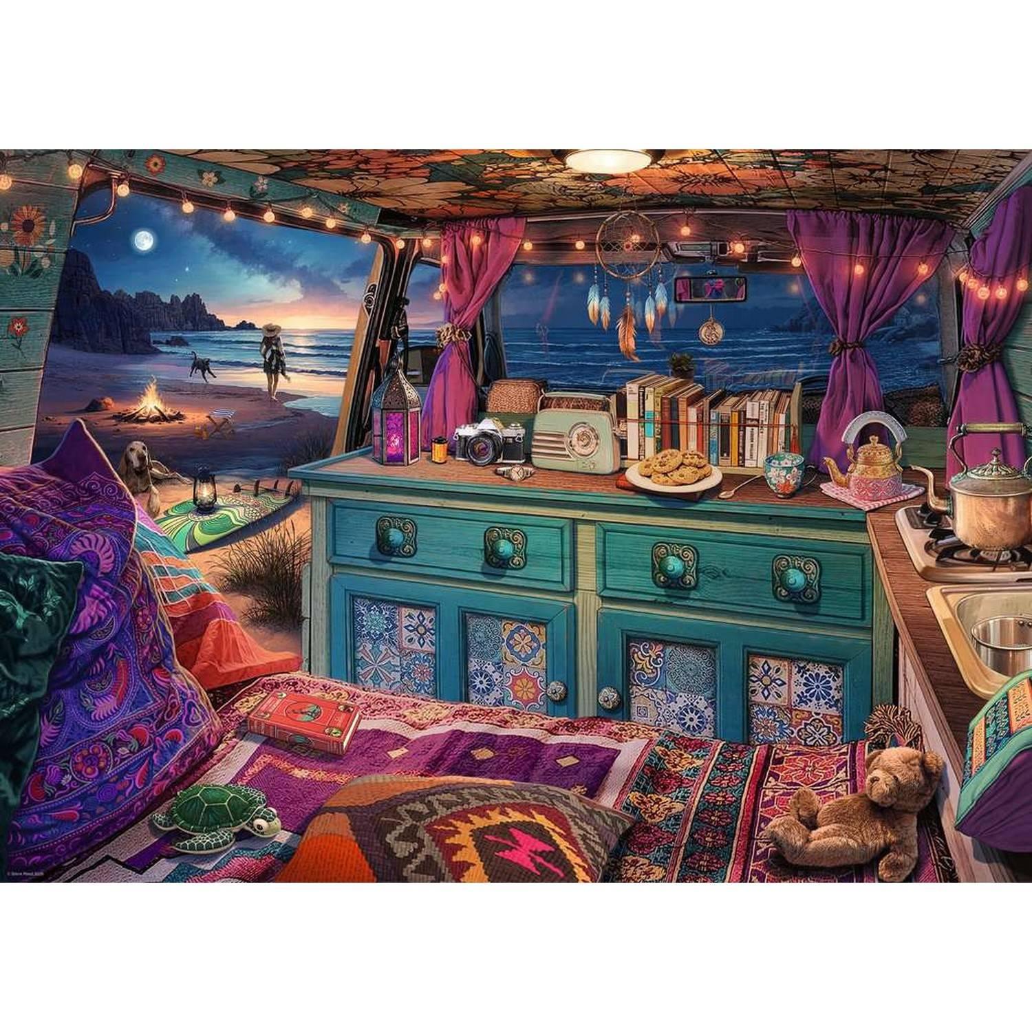 Puzzle 1000 pièces : Le camping car Ravensburger France