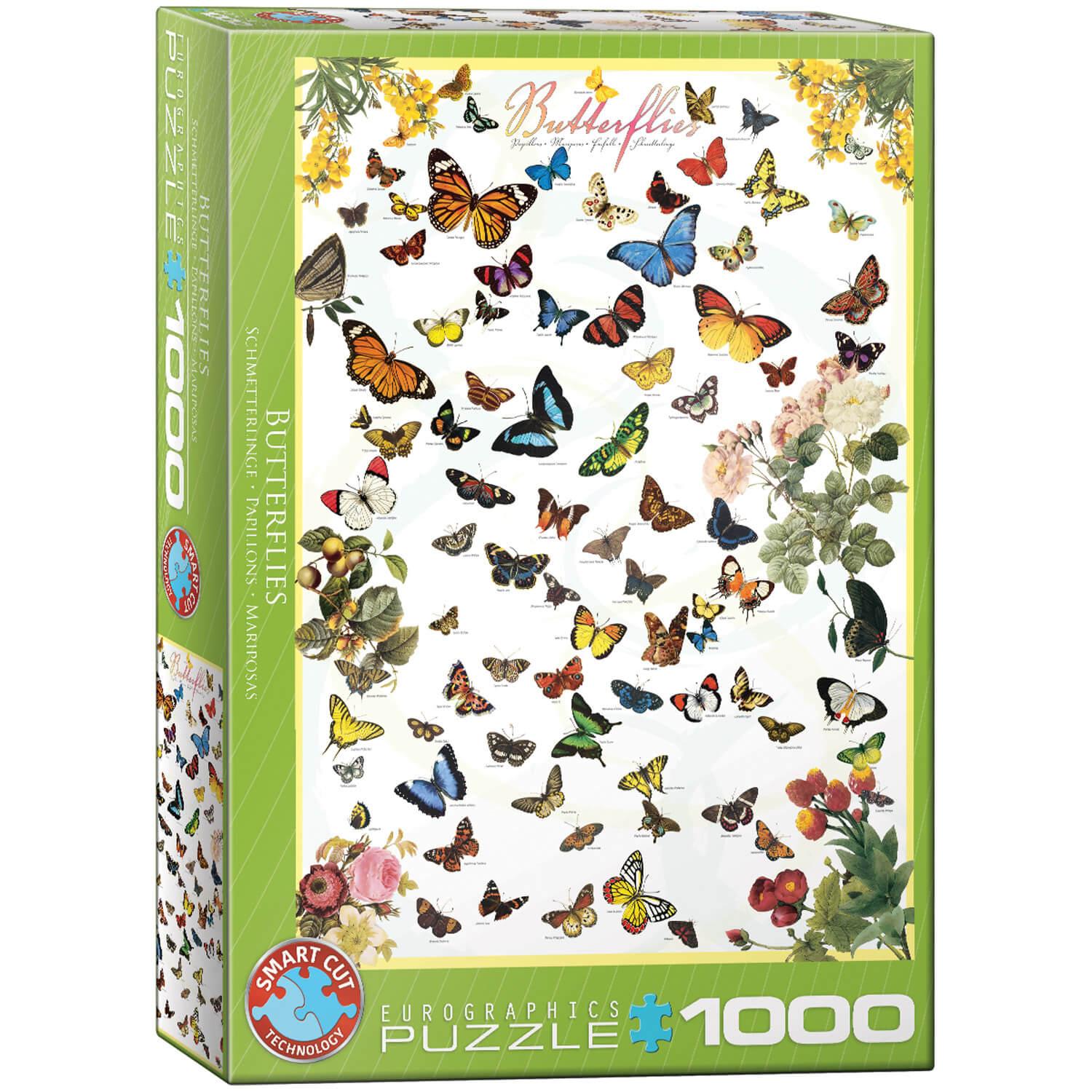 Puzzle 1000 pièces : Papillons