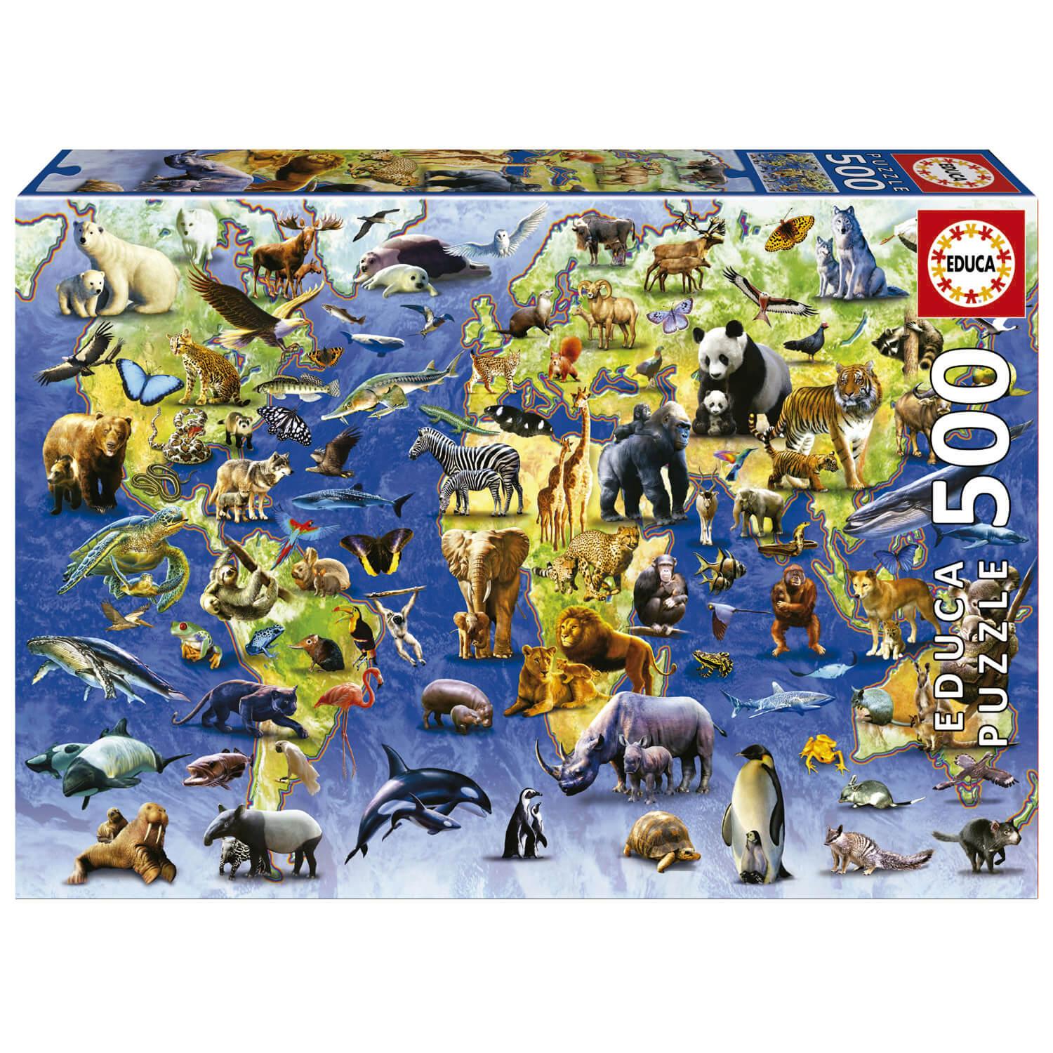 Puzzle 500 pièces : Espèces En Danger D'Extinction