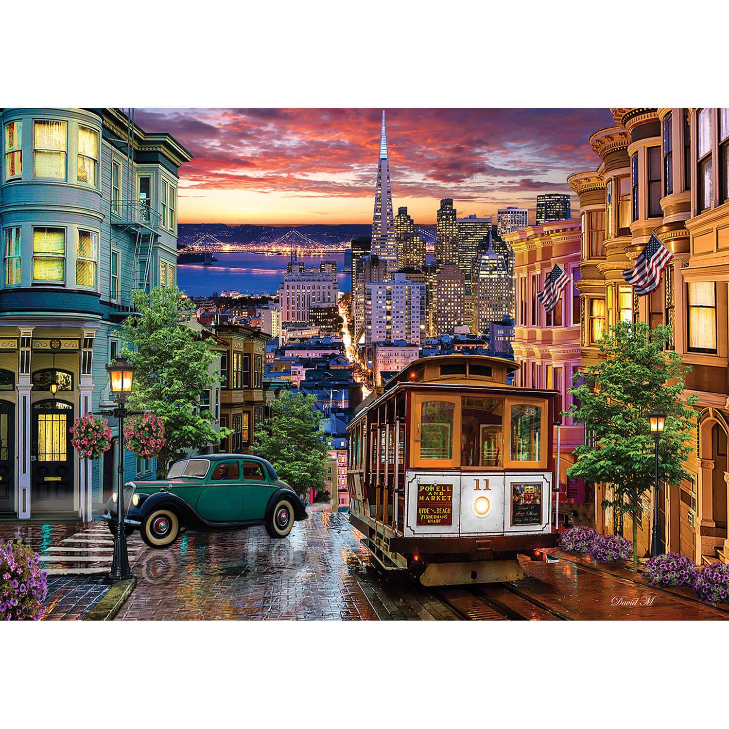 Puzzle 3000 pièces : Coucher de soleil à San Francisco