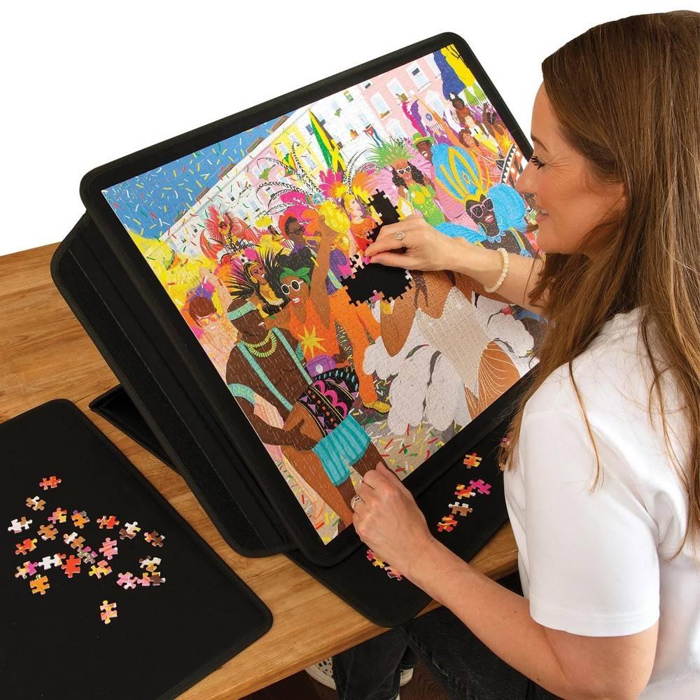 Pearway - Porte-Puzzle Rigide Pour Puzzles Jusqu'à 1000 Pièces - Avec 5m De Film Adhésif - Range Jusqu'à 40 Puzzles