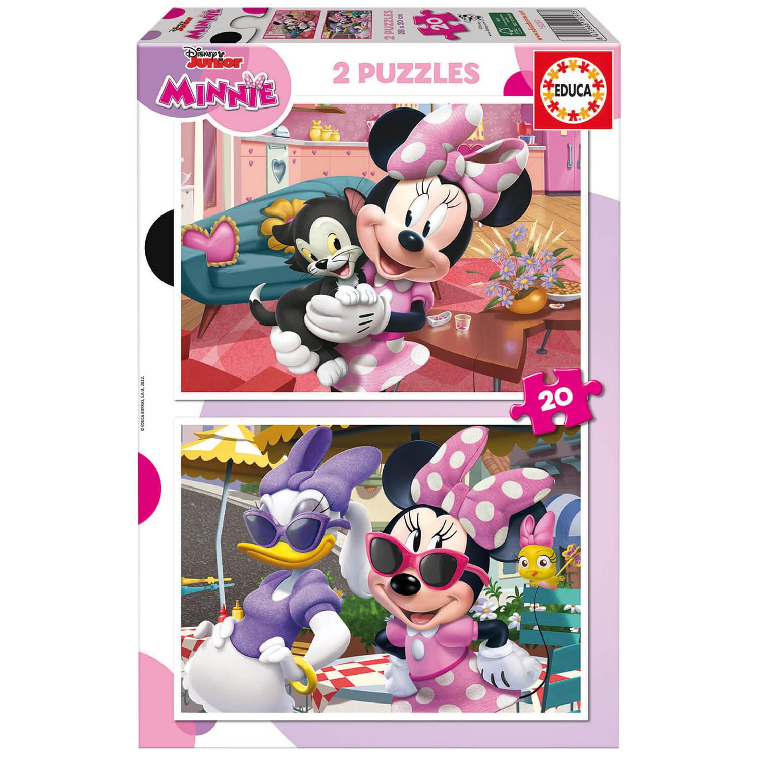 Puzzle 2 x 20 pièces : Disney : Minnie - Jeux et jouets Educa