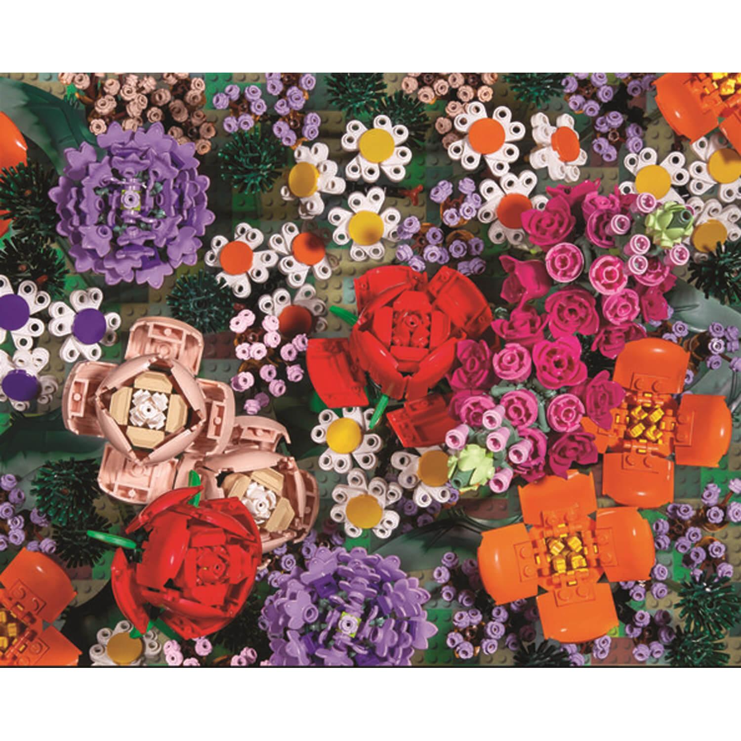 Puzzle 1000 pièces : Fleurs en briques LEGO - Galison - Rue des Puzzles