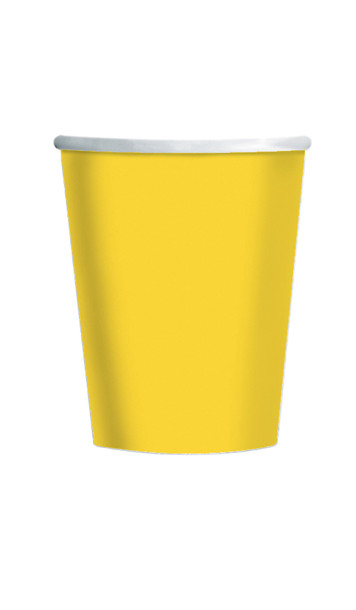 8 Gobelets (26,6 Cl) – Jaune Soleil