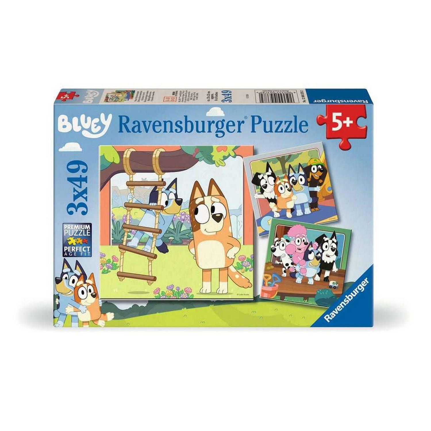 Puzzles 3x49 pièces : Bluey Ravensburger France
