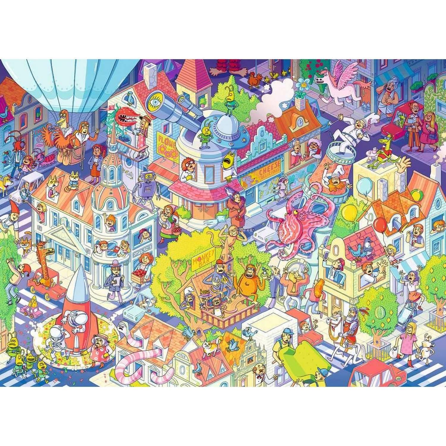 Puzzle 100 pièces : Pagaille à Chaosville Ravensburger France