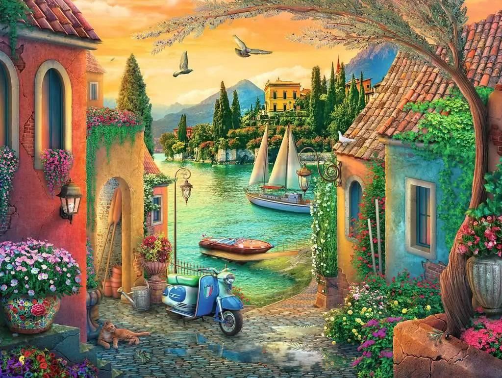 Puzzle 750 pièces : Villa bord de mer Ravensburger France