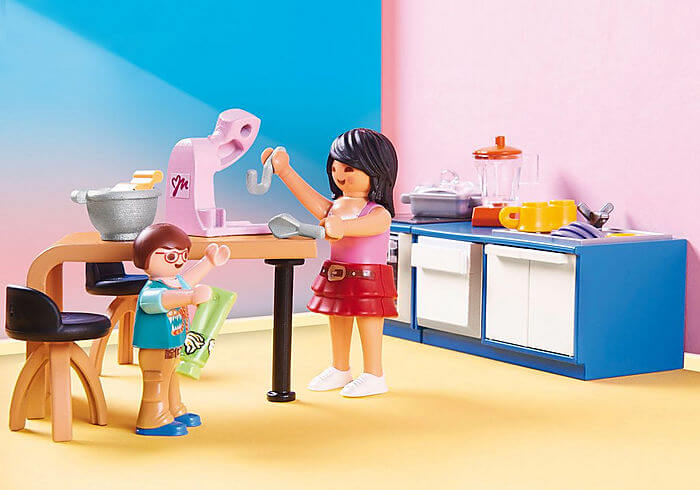 Playmobil 70206 Dollhouse : Cuisine familiale - Jeux et jouets Playmobil -  Avenue des Jeux