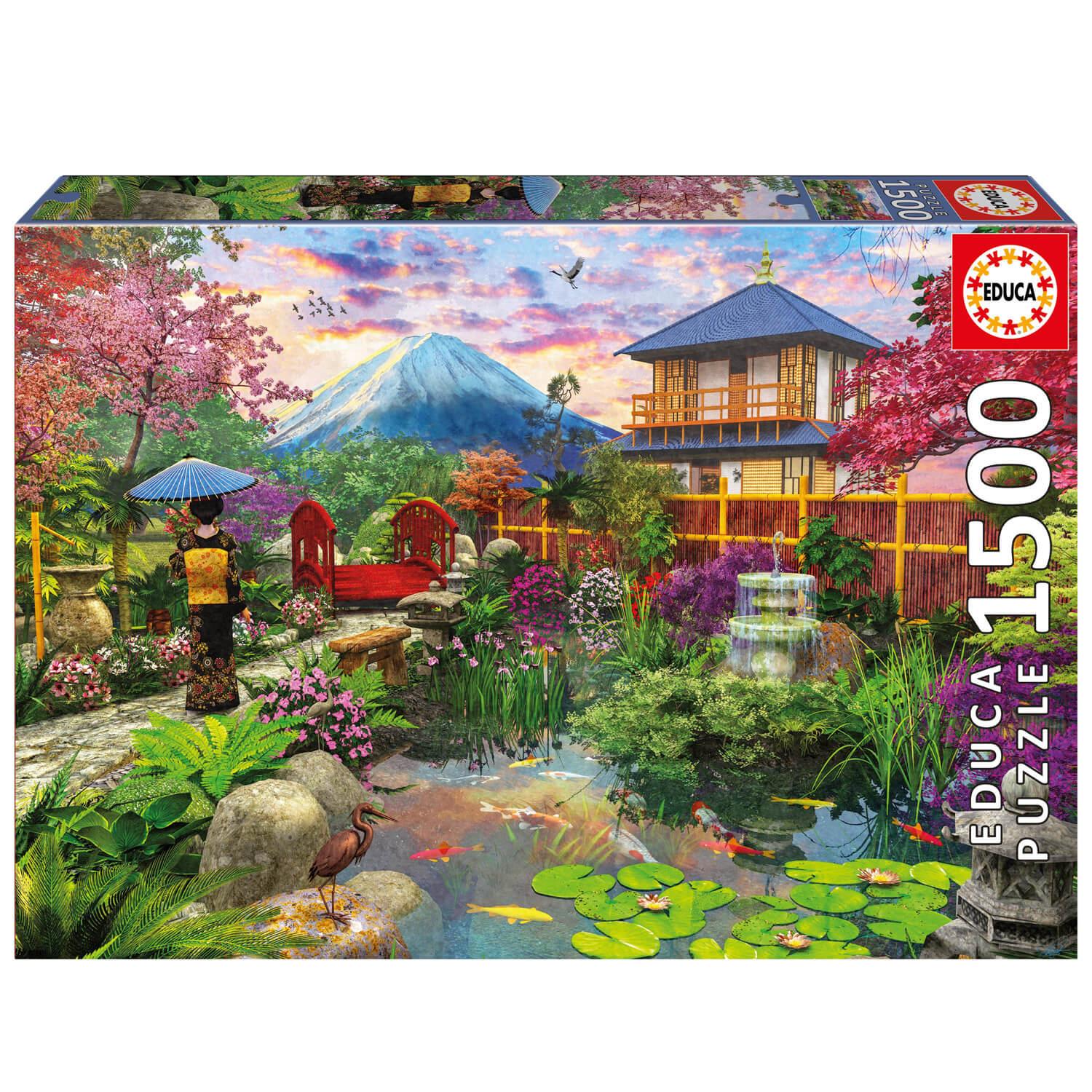 Puzzle 1500 pièces : Jardin Japonais - Educa - Rue des Puzzles