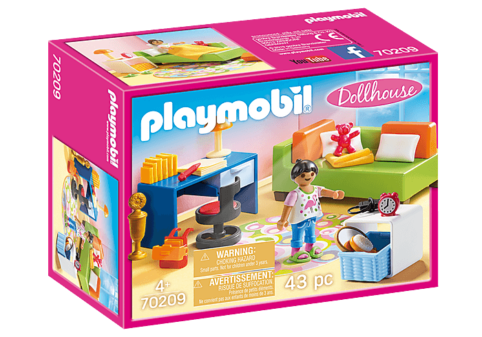 Playmobil 70209 Dollhouse : Chambre d'enfant avec canapé-lit