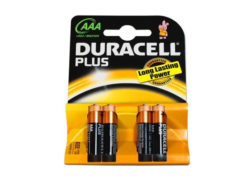 DURACELL - PILE ALCALINE PLUS POWER 1.5 V AAA MN2400 BL4
