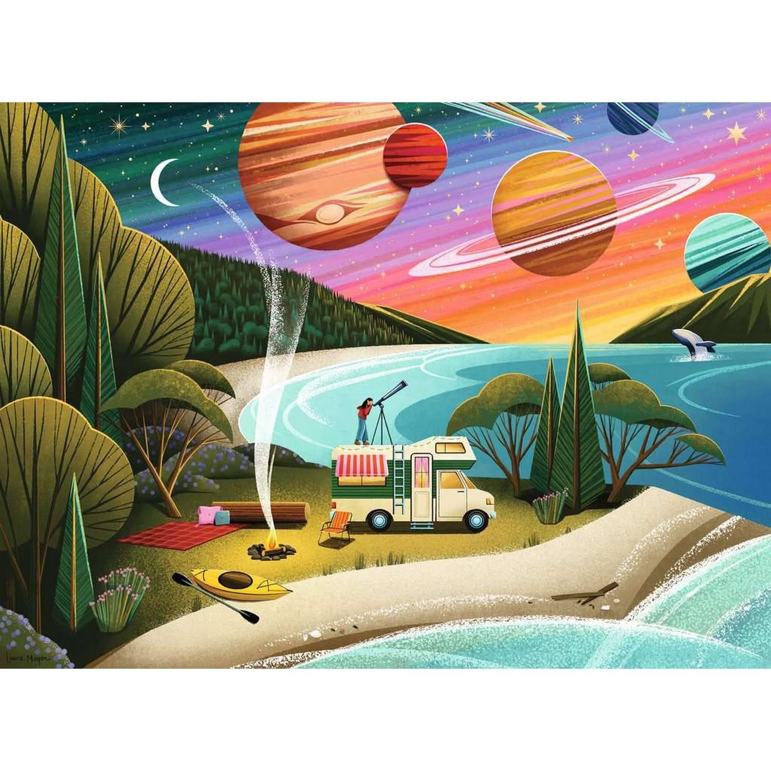 Puzzle 500 pièces : Camping cosmique Ravensburger France