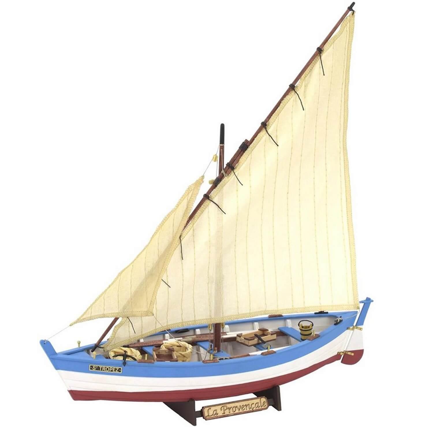 Maquette bateau en bois : la Provençale : bateau de pêche - Artesania - Rue  des Maquettes