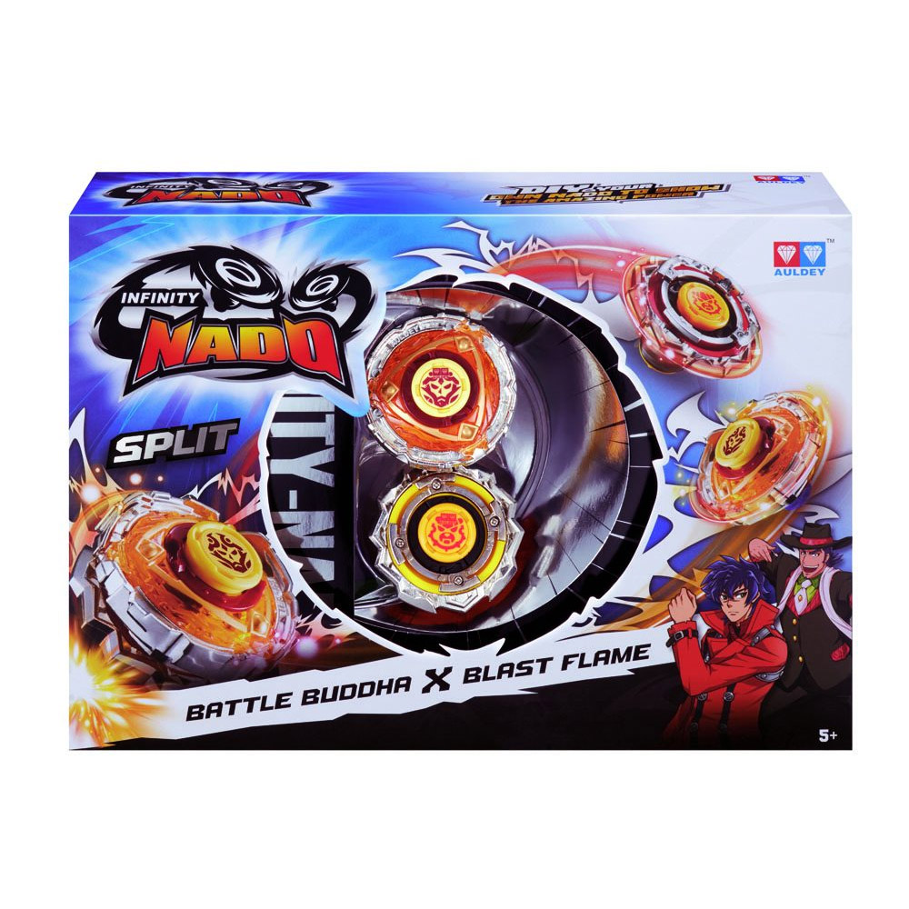 Toupie Infinity Nado : Série Split : Battle Buddha et Blast Flame - Jeux et  jouets Auldey Toys - Avenue des Jeux