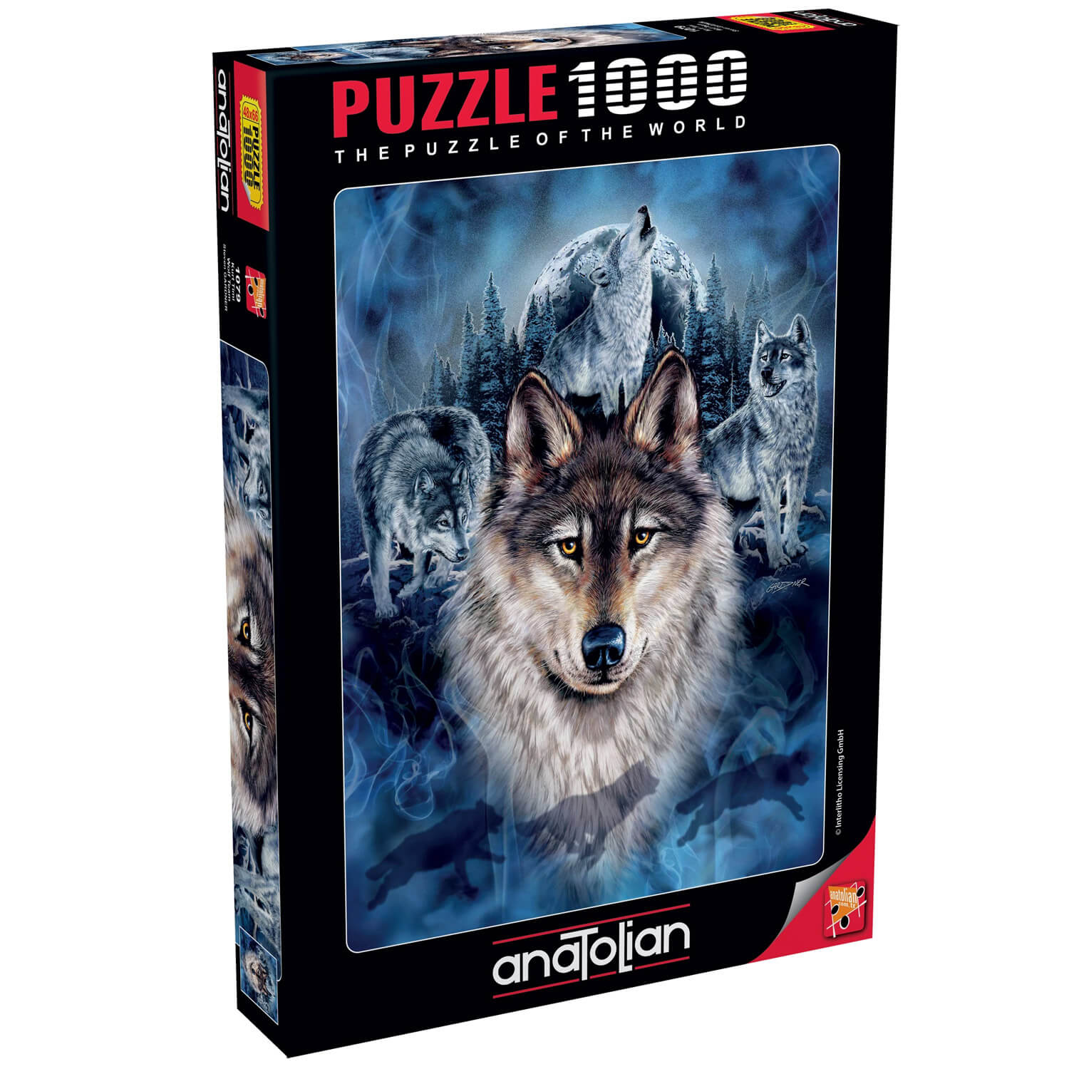 Puzzle 500 pièces : Tête de Loup - Anatolian - Rue des Puzzles