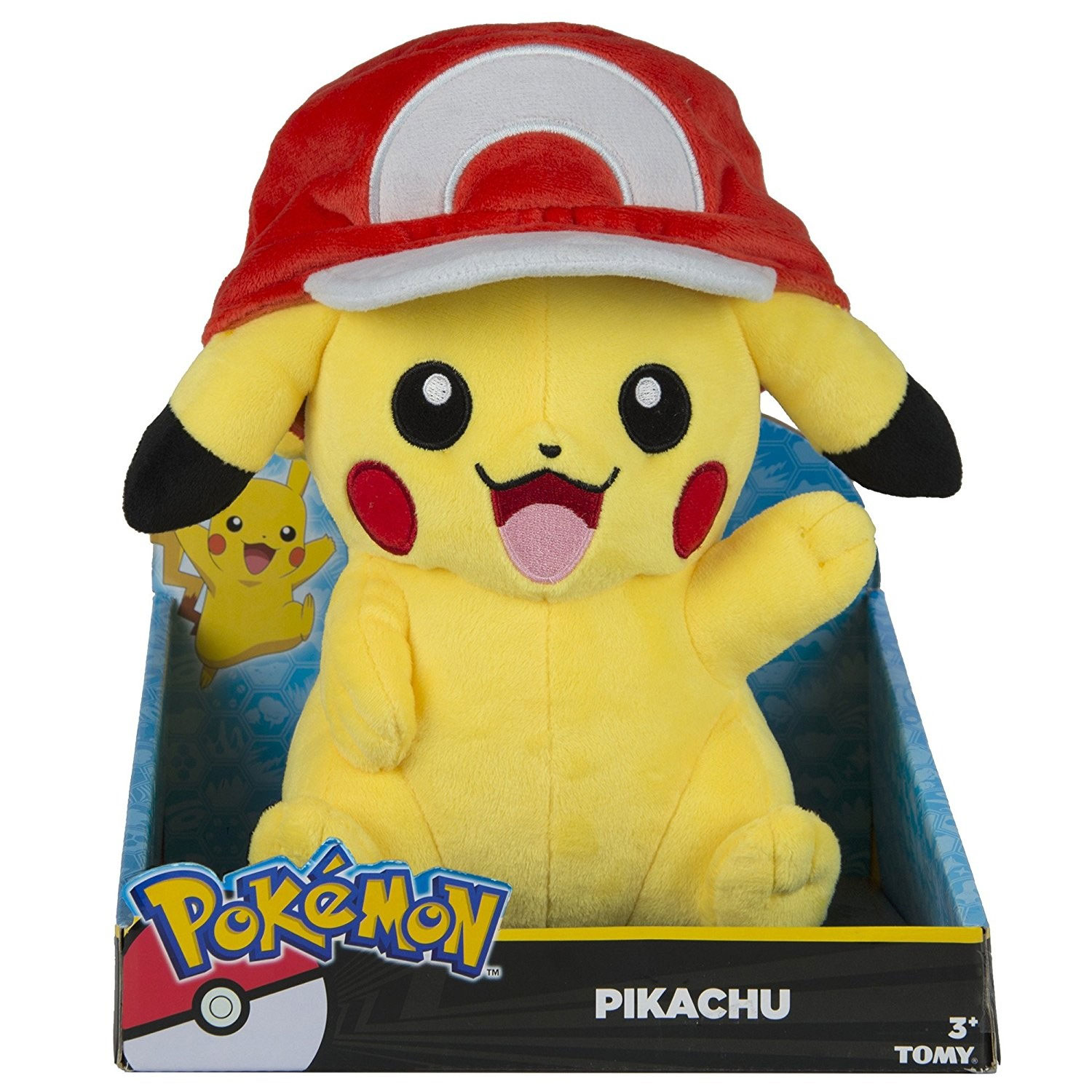 Pokemon - Peluche Pikachu avec casquette