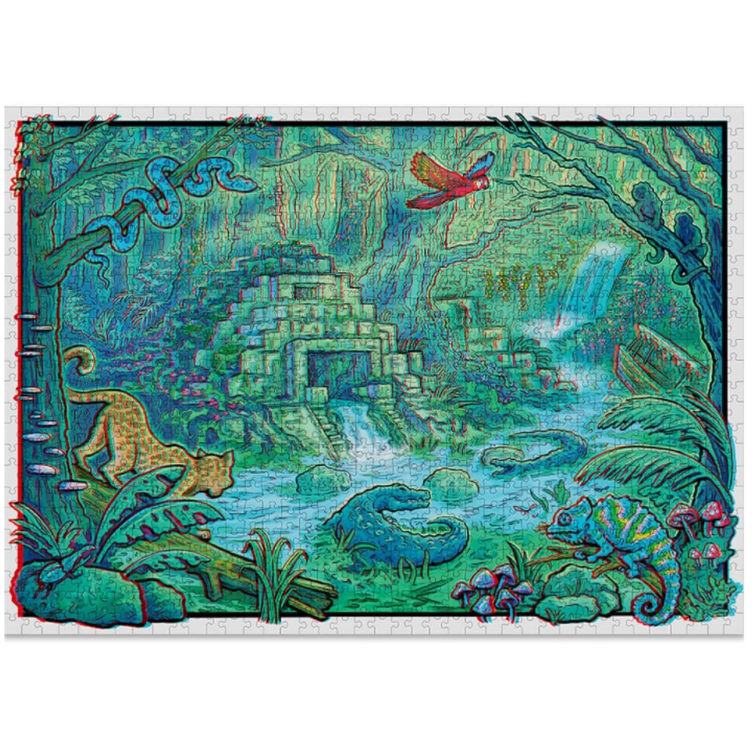 Puzzle 1000 pièces 3D : Jungle