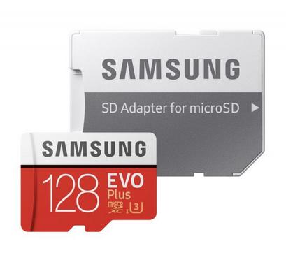 Samsung EVO+ HA 128 GB MicroSDXC [R100MB/W90MB] C10 UHS-I U3 MB-MC128HA/EU