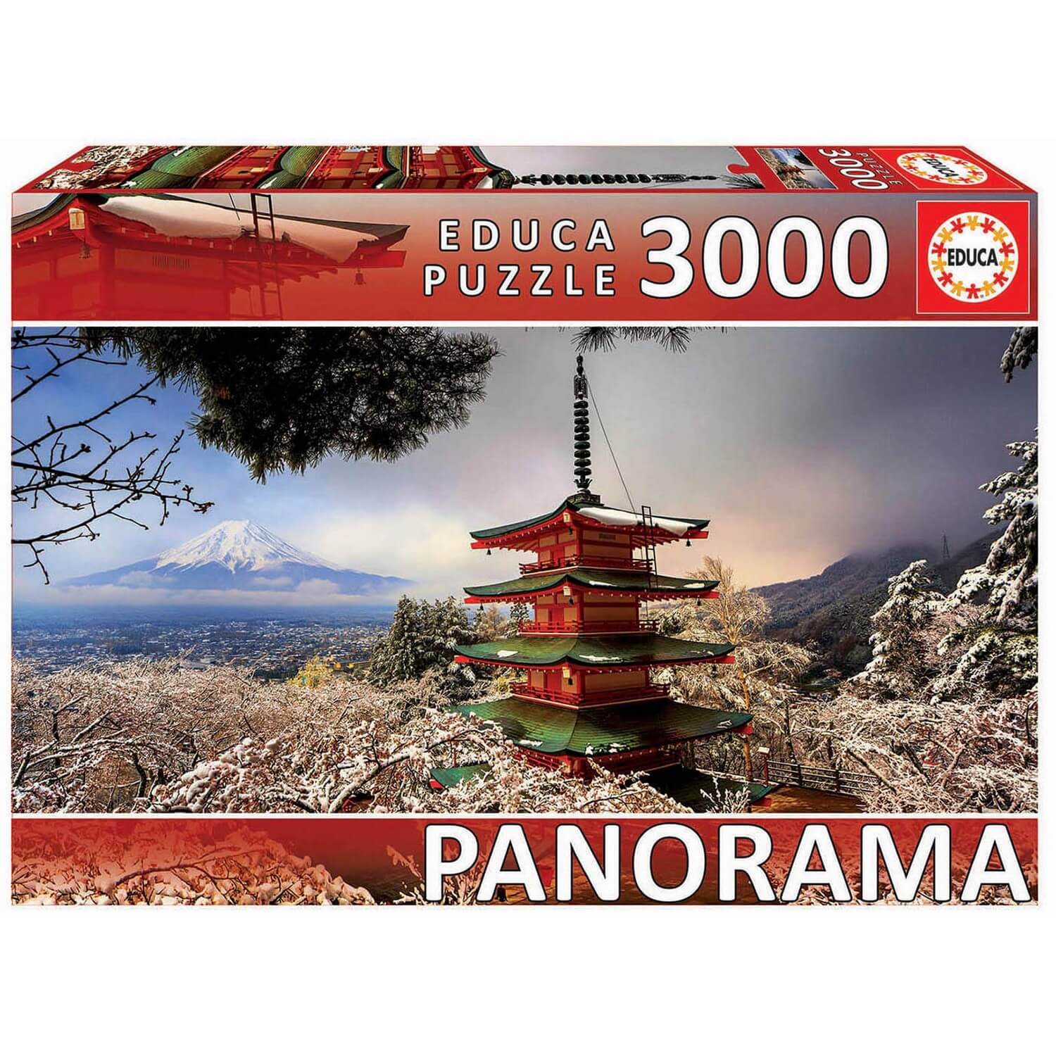 Puzzle 3000 pièces : Mont Fuji et Pagode Chureito , Japon - Educa