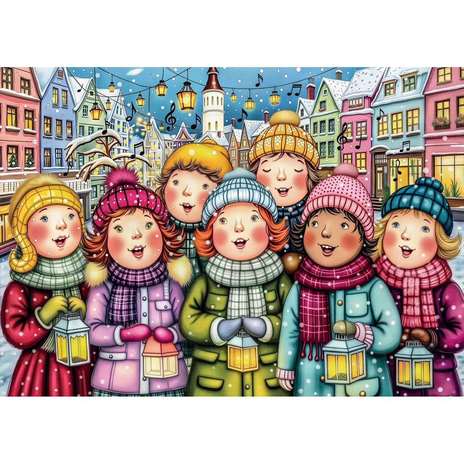 Puzzle 1000 piÃ¨ces : Harmonie de chœur d'hiver