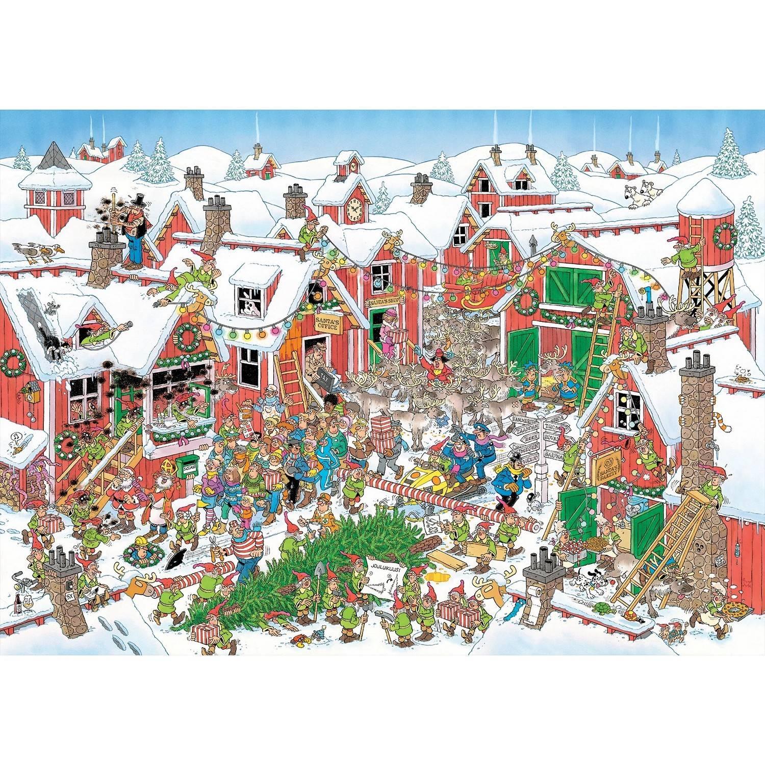 Puzzle 1000 pièces : JVH - Le village du Père Noël Puzzle 1000 pièces : JVH - Le village du Père Noël