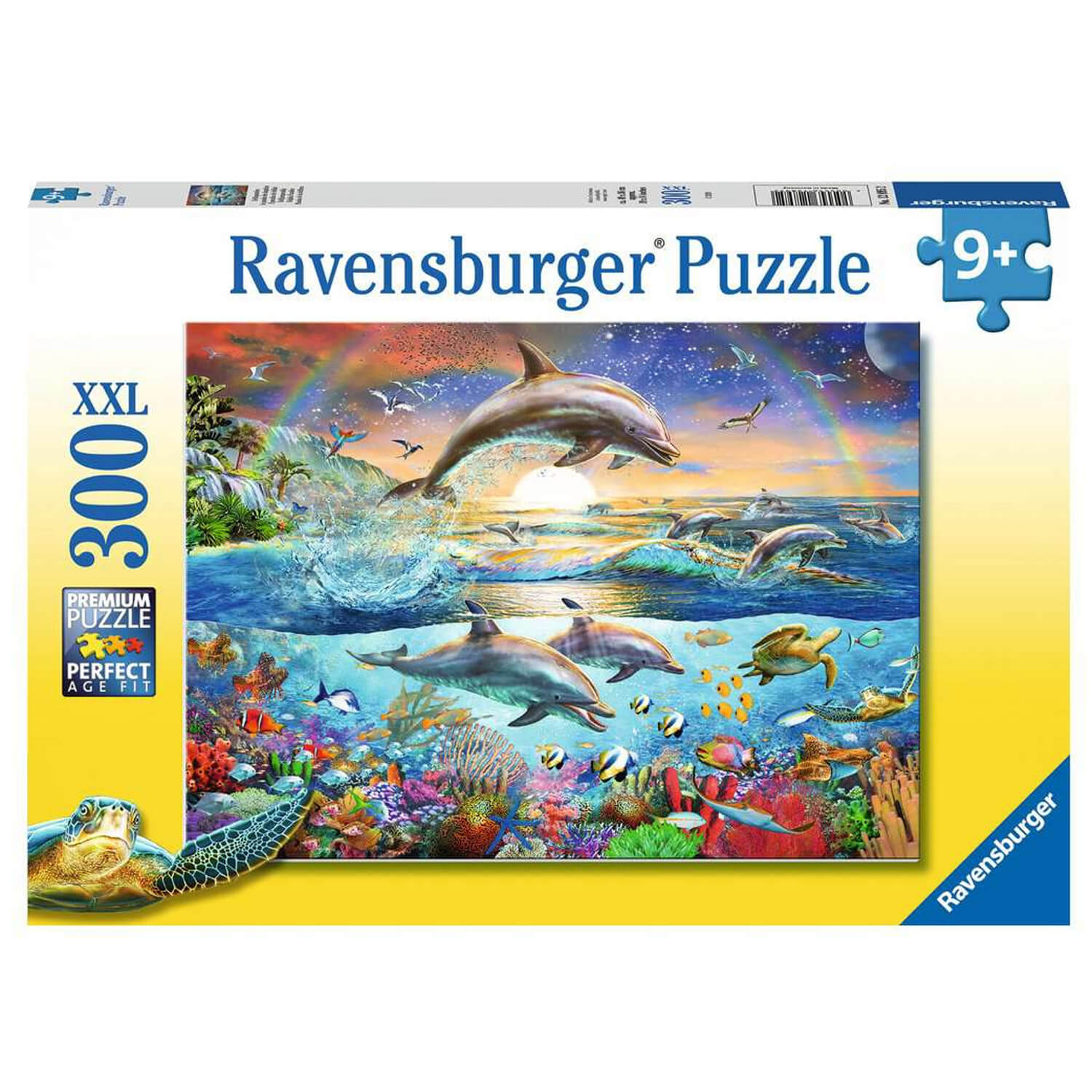 Puzzle 300 pièces XXL : Le paradis des dauphins - Ravensburger - Rue des  Puzzles
