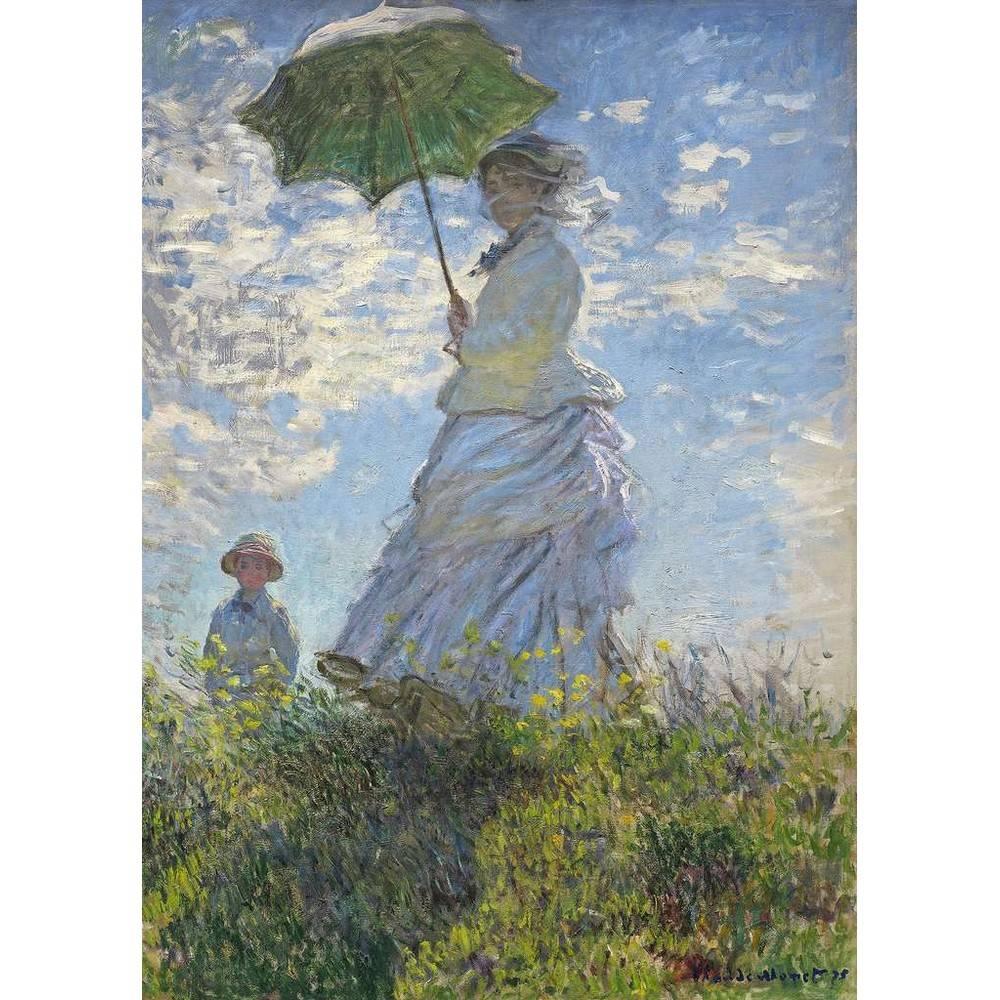 Puzzle 1000 pièces : Femme à 'ombrelle tournée vers la gauche Claude Monet Ravensburger France