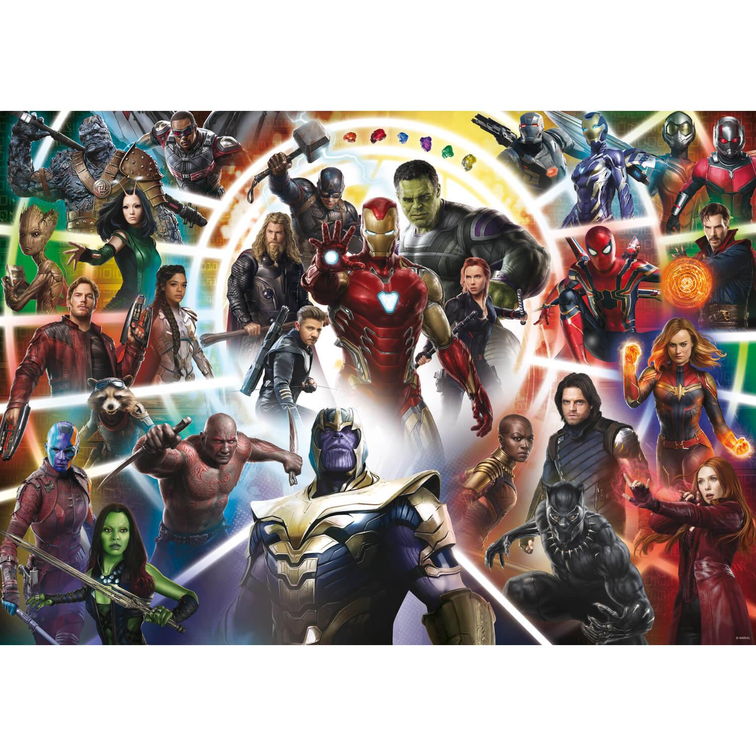 Puzzle 1000 pièces : Avengers End Game, les Héros Marvel - Trefl - Rue des  Puzzles