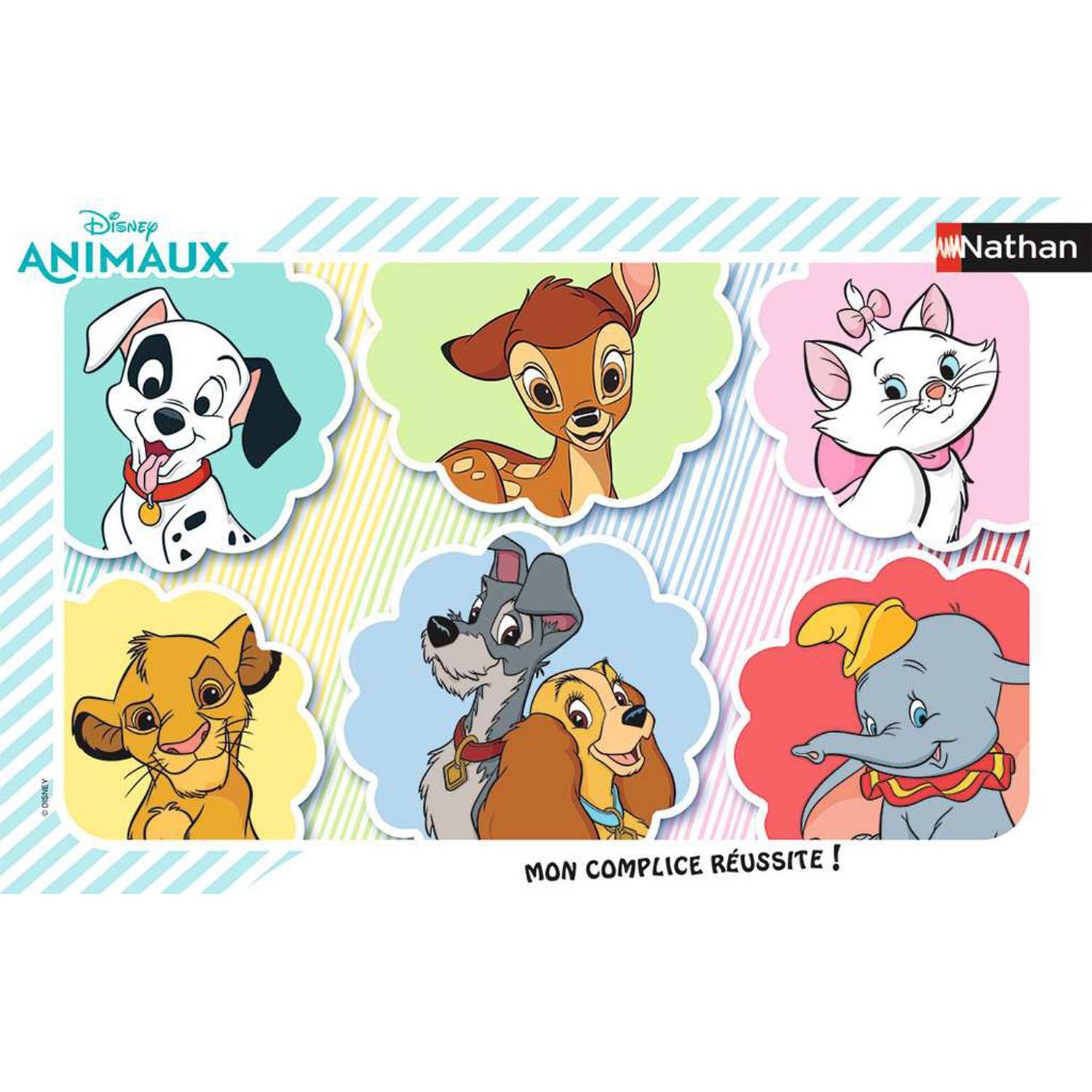 Puzzle cadre 15 pièces : Disney Animaux : Portraits des animaux - Jeux et  jouets Nathan - Avenue des Jeux