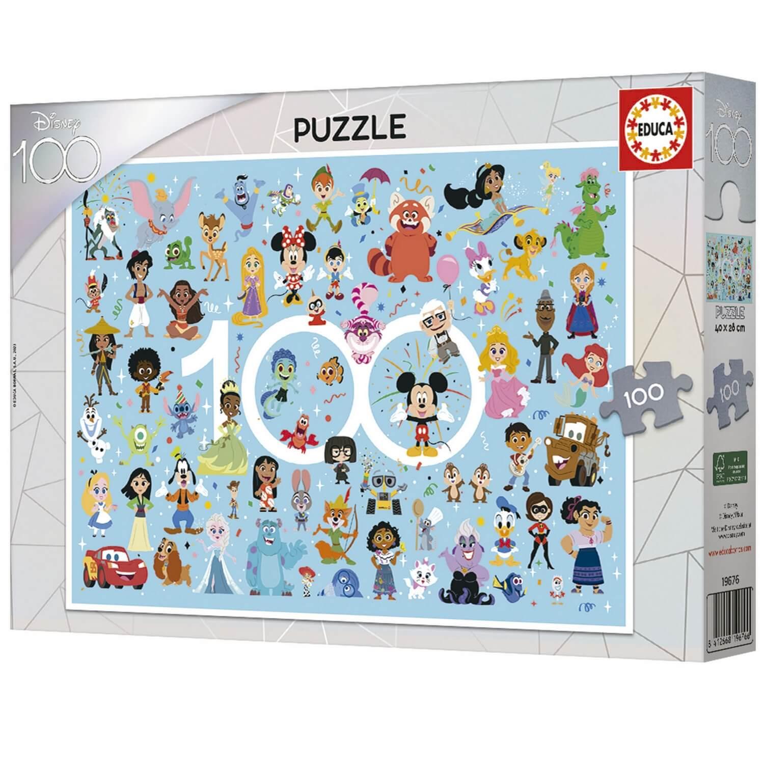 Puzzle 100 Pièces : Disney 100