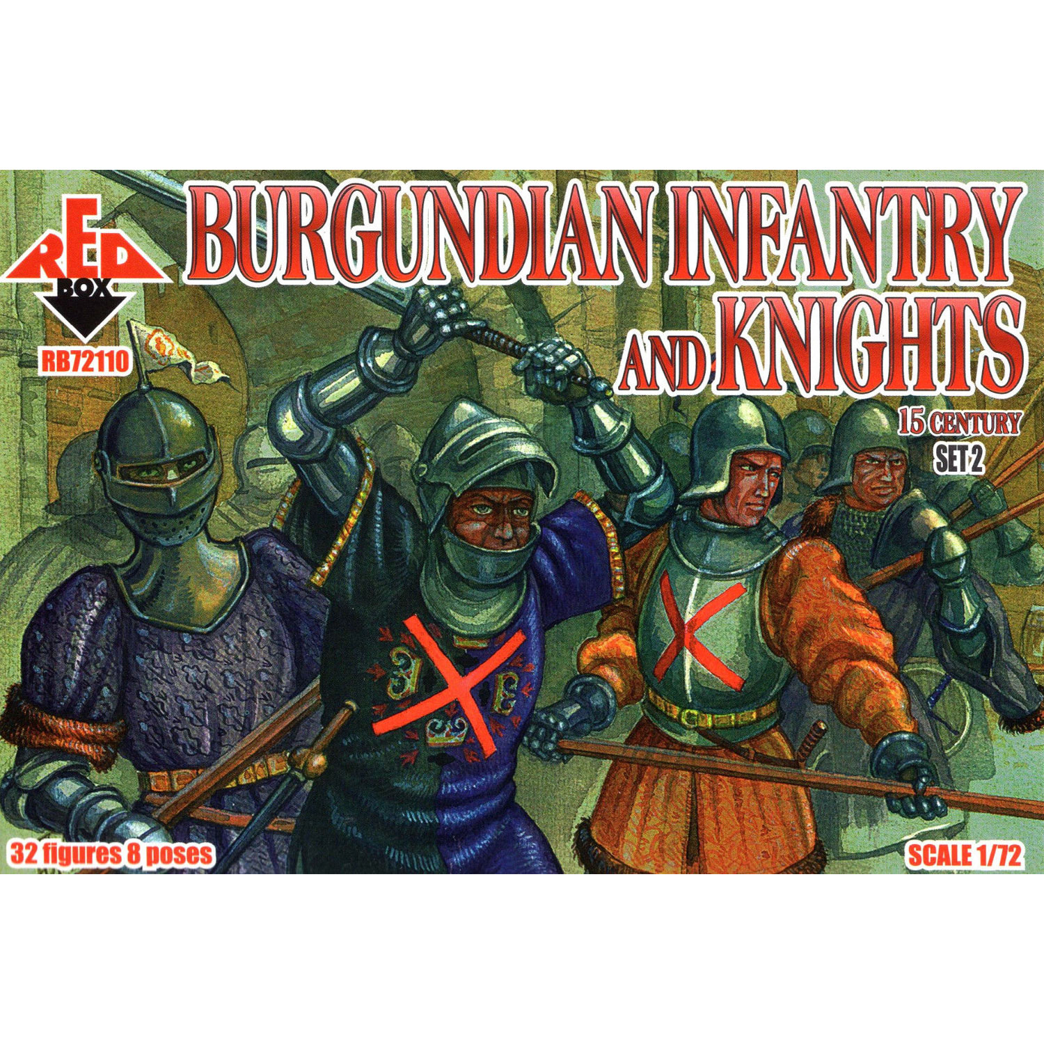 Maquette accessoires militaire : Burgundian Infantry and Knights (Set 2)