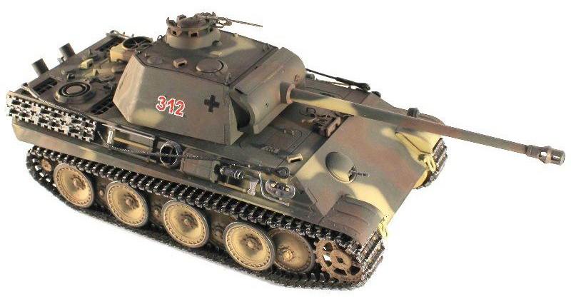 Char RC 1/16 Panzerkampfwagen IV Métal (Bruit/Fumée)