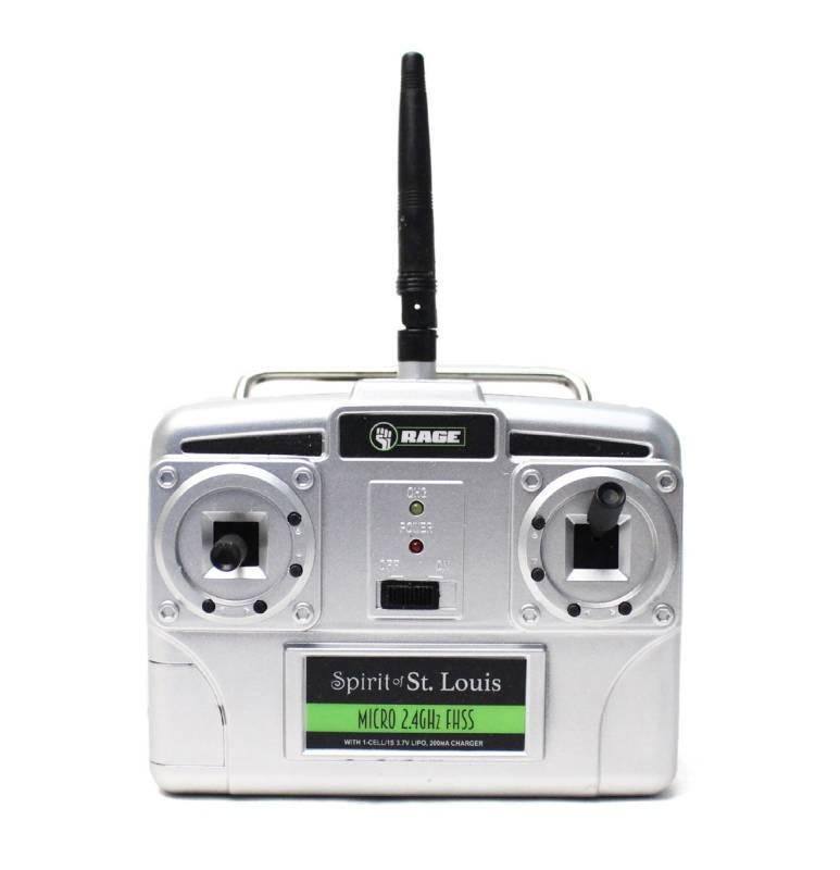 Micro 4-Channel Airplane TX with 200mAh Charger, Mode 1 (Spirit of St. Louis)
