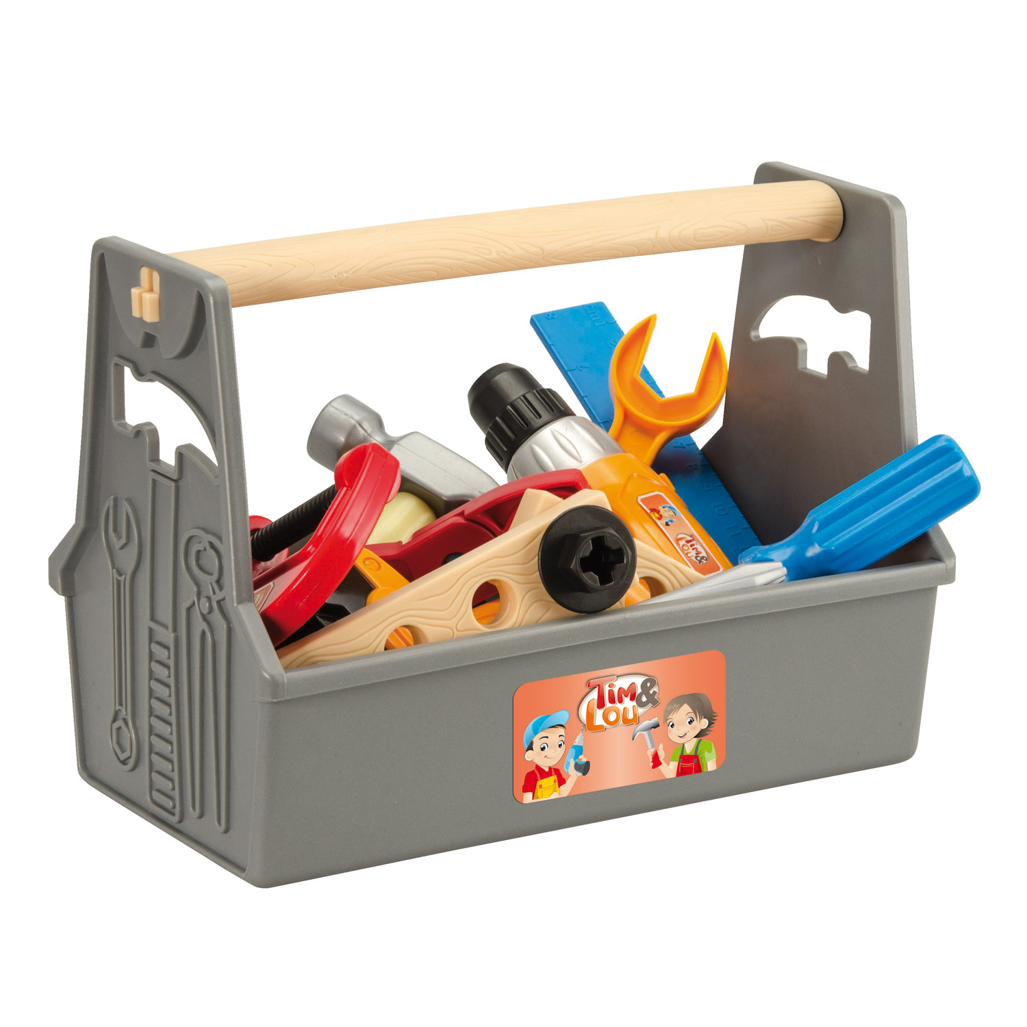 Boite caisse a outils enfant 19 accessoires - jouet bricolage construction  - jeu imitation - garcon et fille - Atelier de Bricolage - Achat & prix