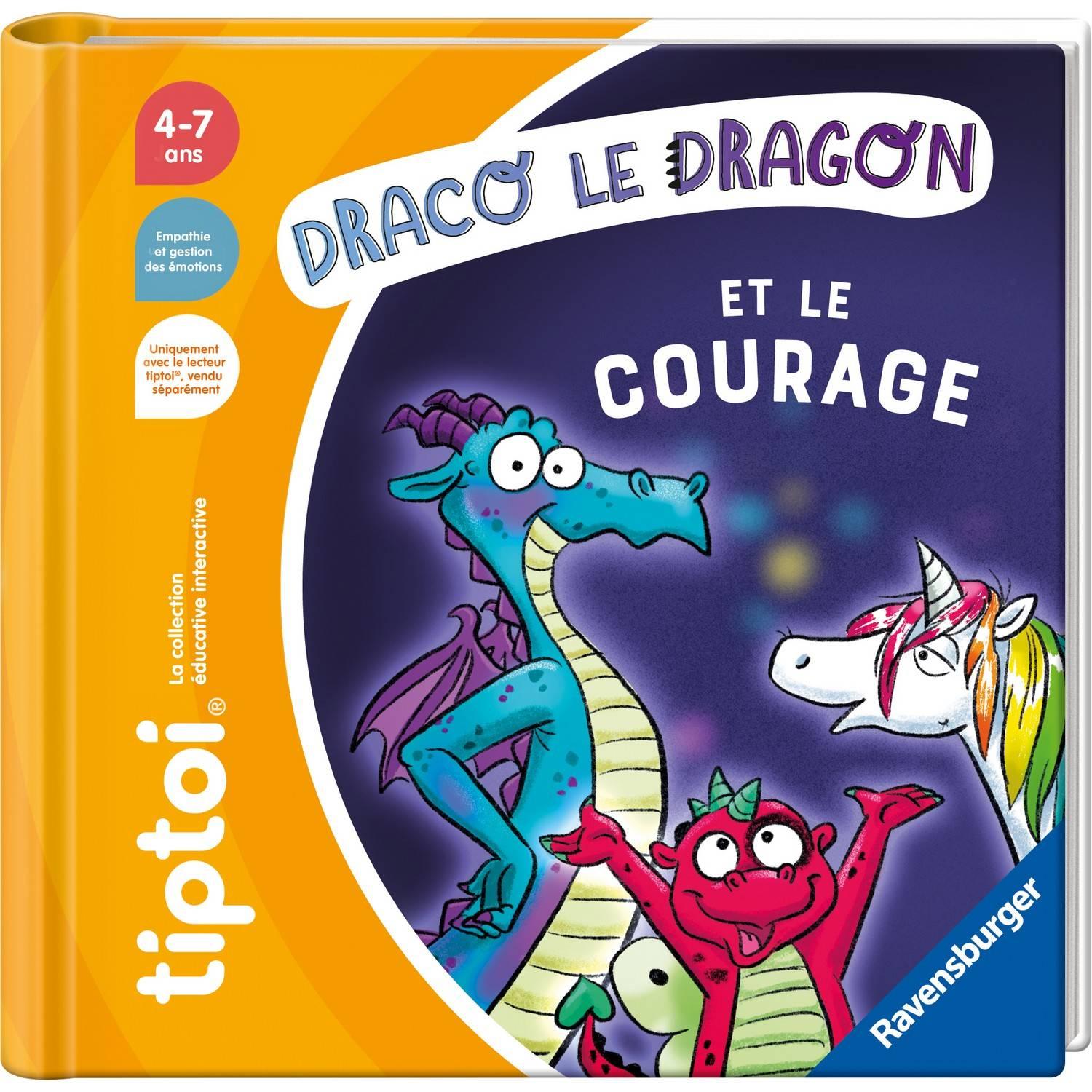 Ravensburger tiptoi® Livre interactif Draco le dragon et le Courage Jeu éducatif électronique sans écran dès 13099075 - vue 2