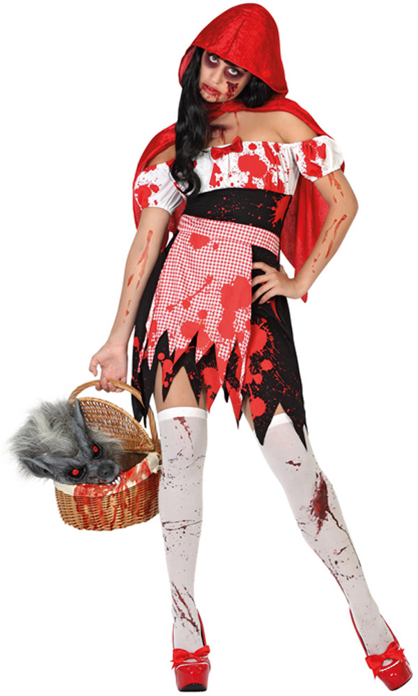 Déguisement Chaperon Rouge Ensanglanté - Femme