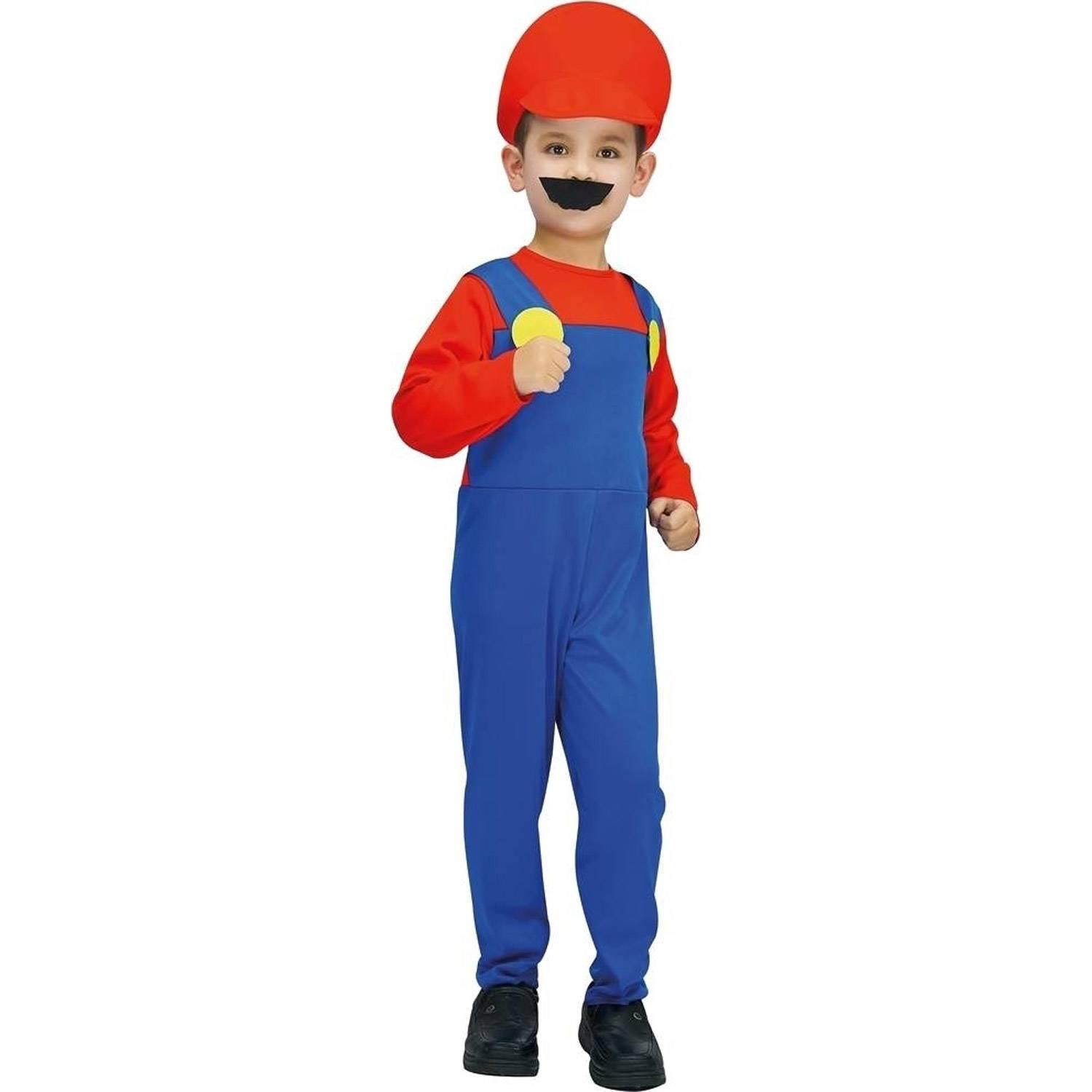Déguisement enfant plombier rouge 7/9 ans