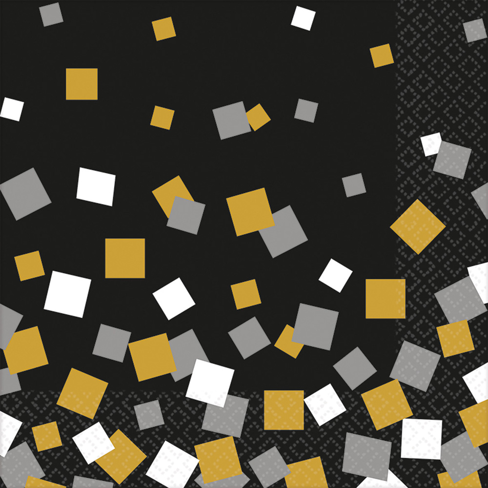 Serviettes - Sparkling Confetti x 16