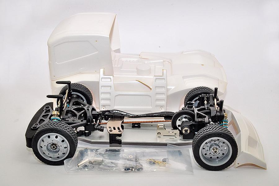 Hobao Hyper EPX 1:10e Cab Truck Roller W/UnaSSEmbled Clearbody