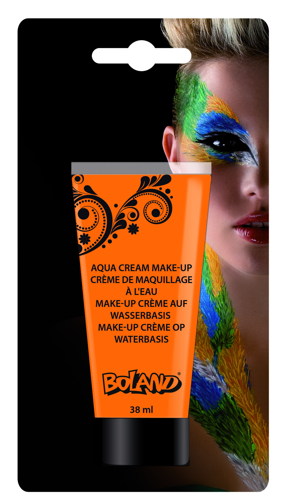 Tube de maquillage à l'eau orange