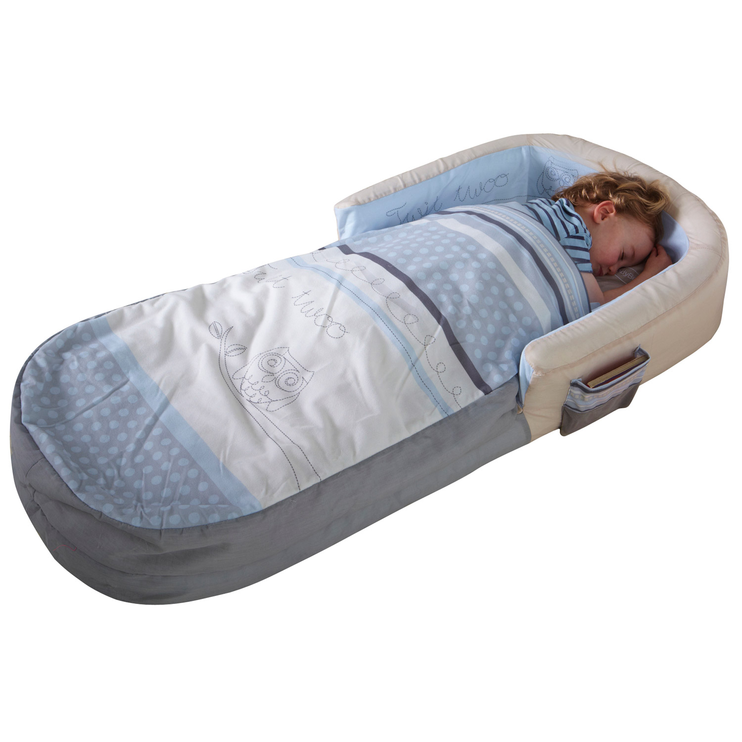 Lit gonflable d'appoint pour enfants avec sac de couchage intégré - Pat'  patrouille ready bed - 130 x 61 x 17 cm