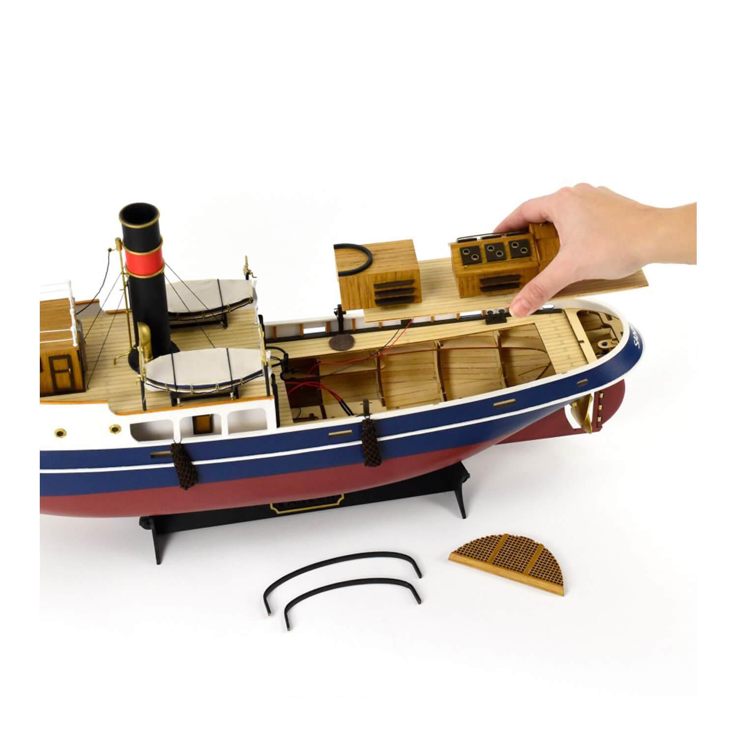 Maquette bateau en bois : Remorqueur Samson - Jeux et jouets Artesania -  Avenue des Jeux