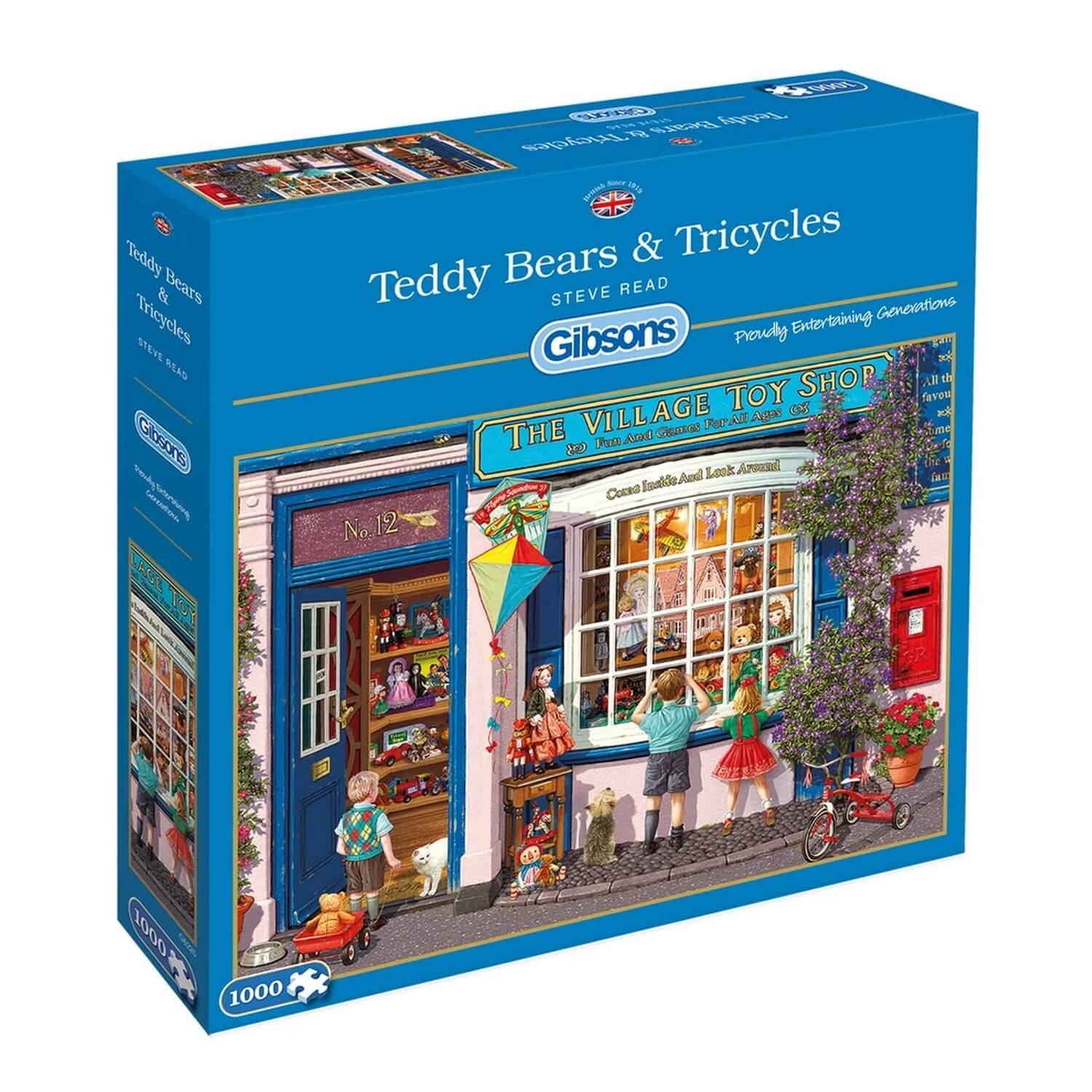 Puzzles G3534 Steve Read Teddy Bears & Tricycles 500XL Piece Gibsons Jigsaw 