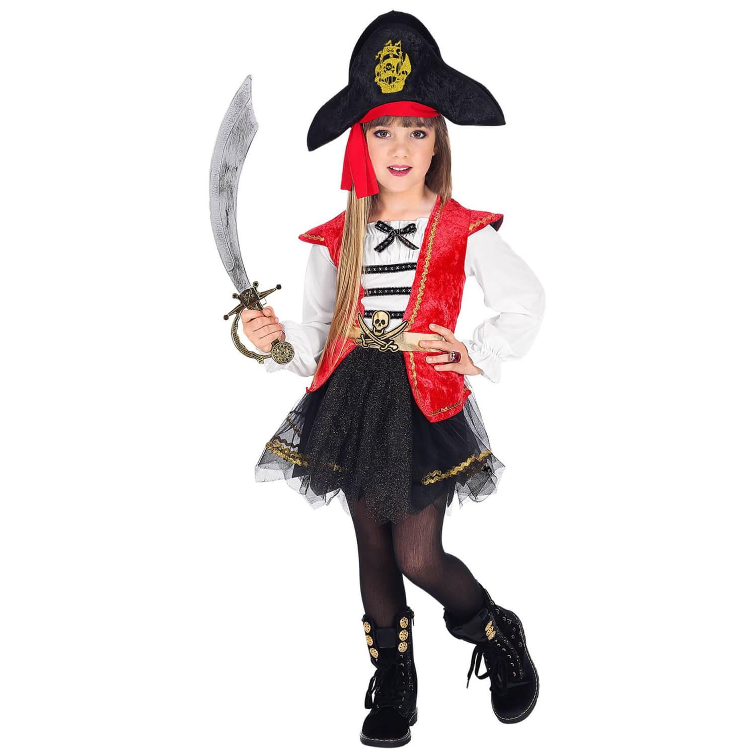 Déguisement Capitaine Pirate - Fille - Déguisement Enfant - Rue de la Fête