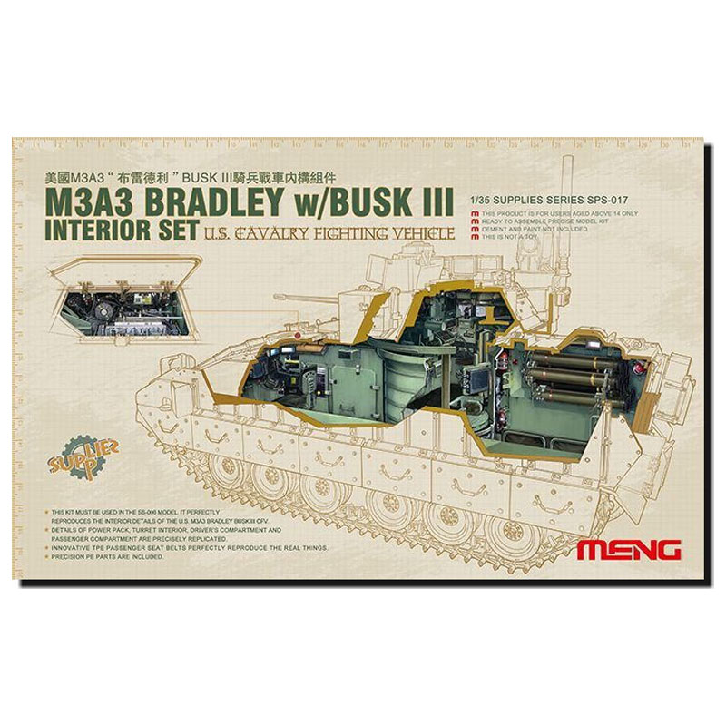 Décor pour maquette char : Détail intérieur pour M3A3 Bradley Busk III